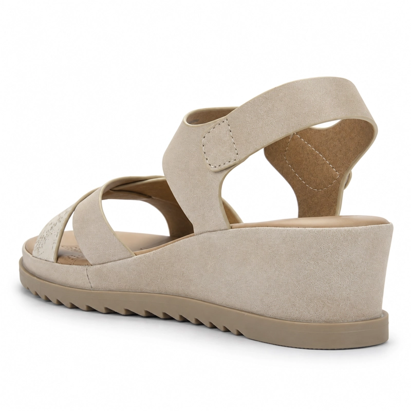 SANDALIA BEIGE MUJER CASUAL CHALADA PIURA - 4