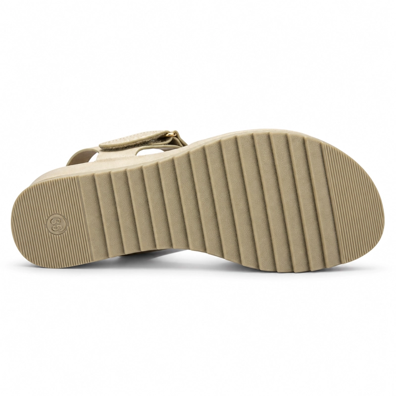 SANDALIA BEIGE MUJER CASUAL CHALADA PIURA - 6