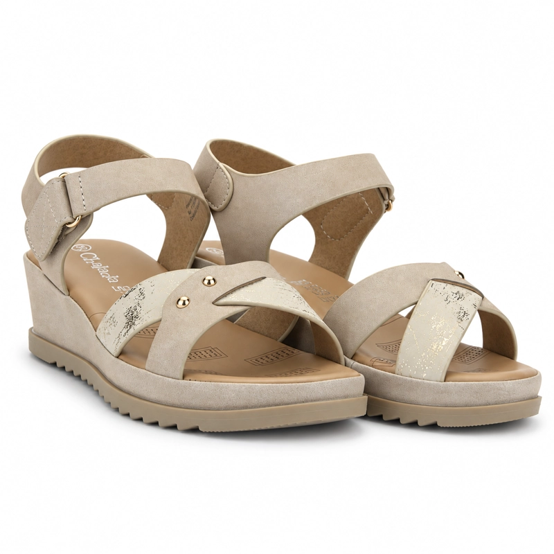 SANDALIA BEIGE MUJER CASUAL CHALADA PIURA - 7