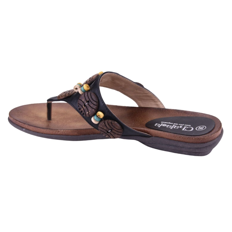SANDALIAS MUJER CHALADA NEGRO ANATOMIC54 MODA - 2