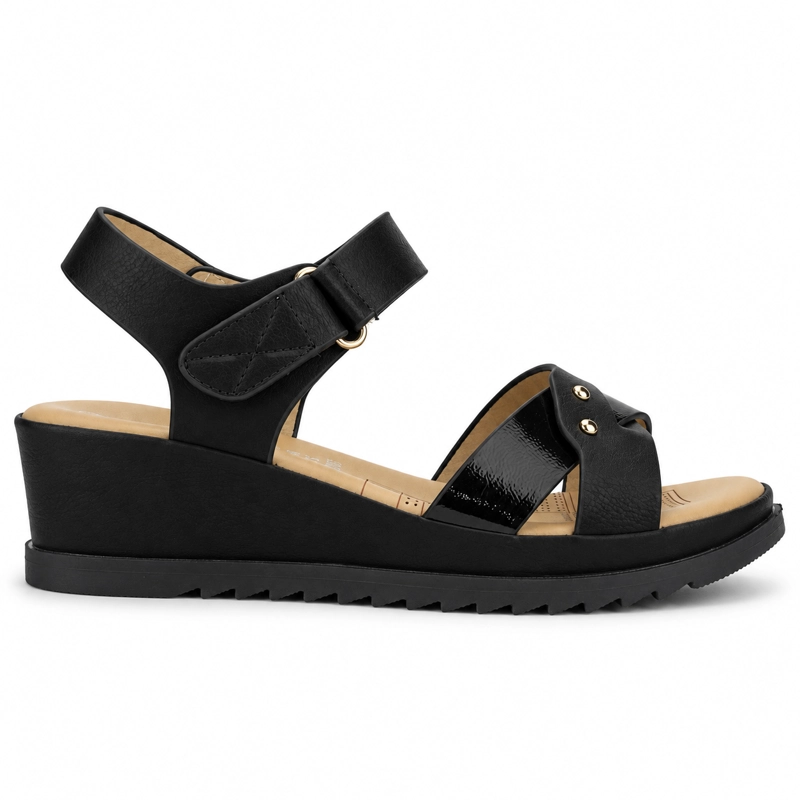 SANDALIAS MUJER CHALADA NEGRO PIURA-11 CASUAL - 1
