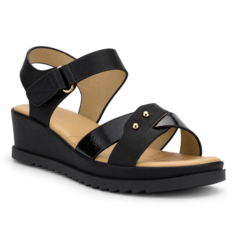 SANDALIAS MUJER CHALADA NEGRO PIURA-11 CASUAL - 3