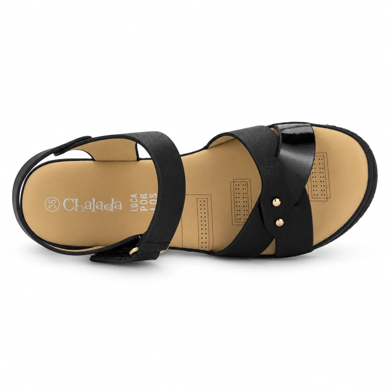 SANDALIAS MUJER CHALADA NEGRO PIURA-11 CASUAL - 5