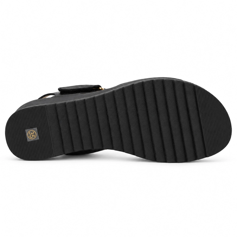 SANDALIAS MUJER CHALADA NEGRO PIURA-11 CASUAL - 6
