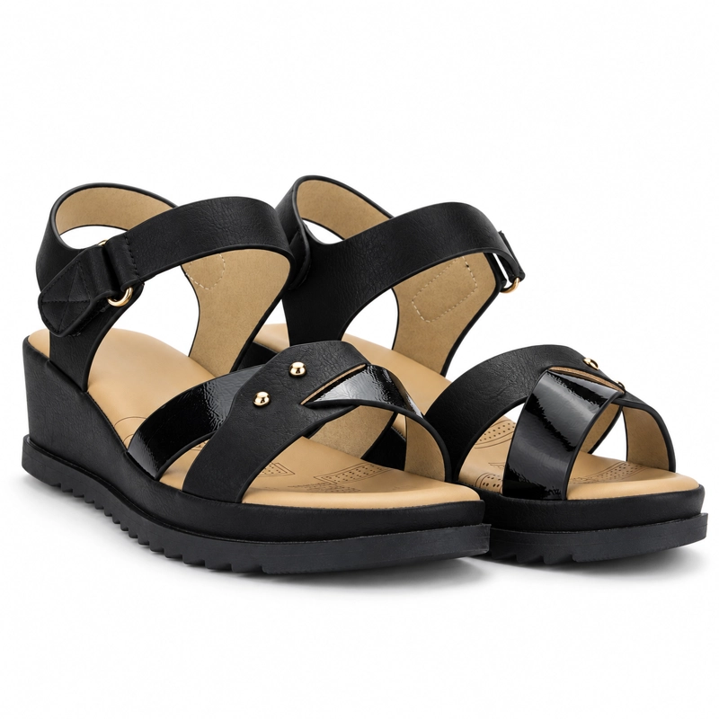 SANDALIAS MUJER CHALADA NEGRO PIURA-11 CASUAL - 7