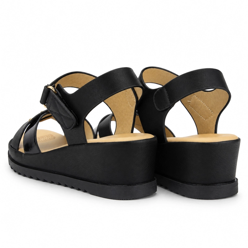 SANDALIAS MUJER CHALADA NEGRO PIURA-11 CASUAL - 8