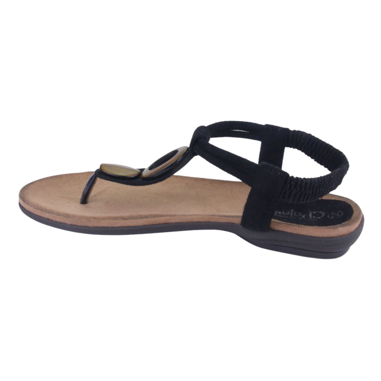 SANDALIAS MUJER CHALADA NEGRO ANATOMIC70 MODA - 2