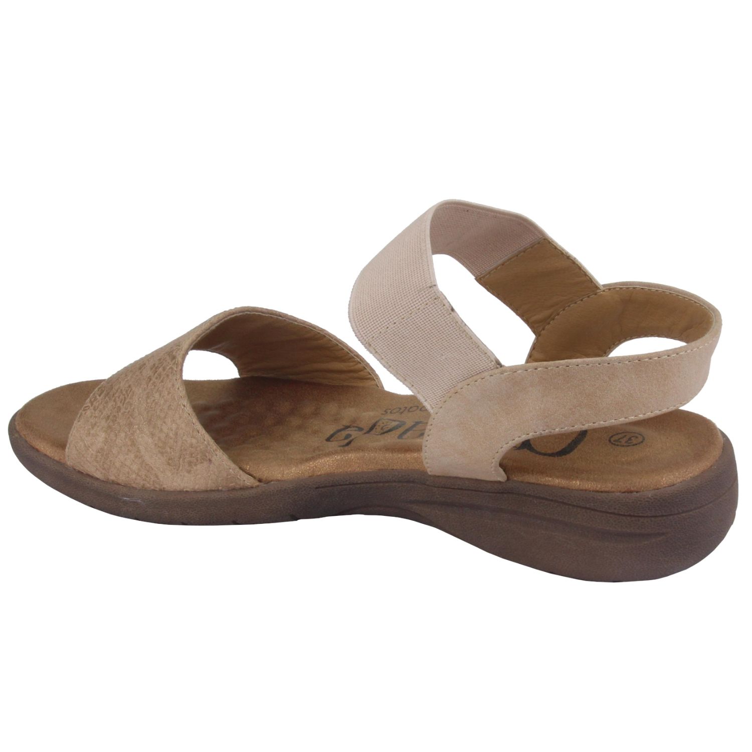 SANDALIA CHALADA MUJER GIGO-2 BEIGE MODA - 2