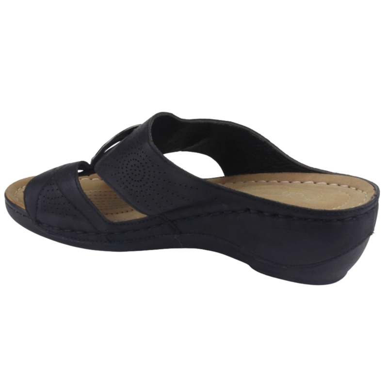 SANDALIAS MUJER CHALADA NEGRO KON-5 CASUAL - 2