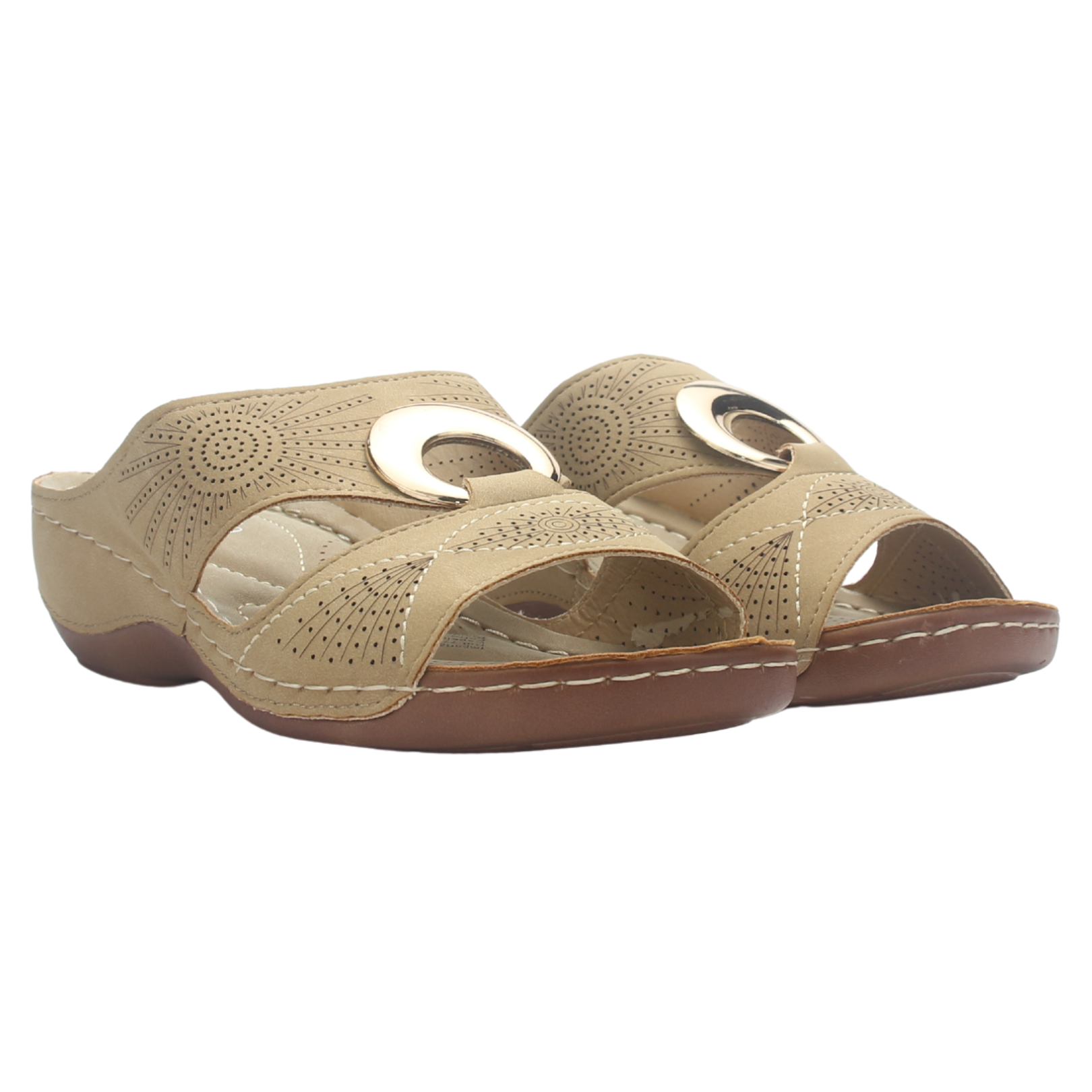 SANDALIAS MUJER CHALADA BEIGE KON-5 CASUAL - 7