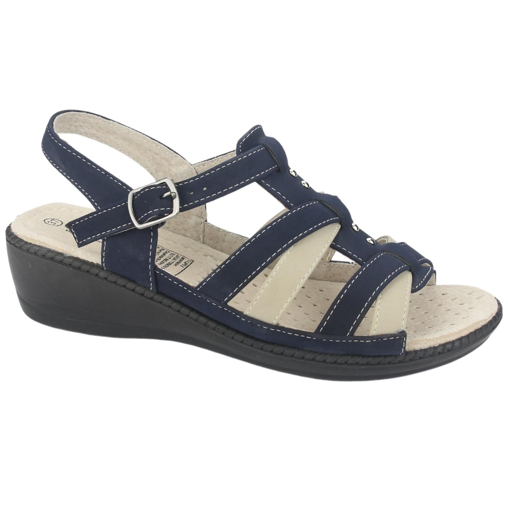 SANDALIAS MUJER CHALADA AZUL LUPE-2 COMFORT - 1