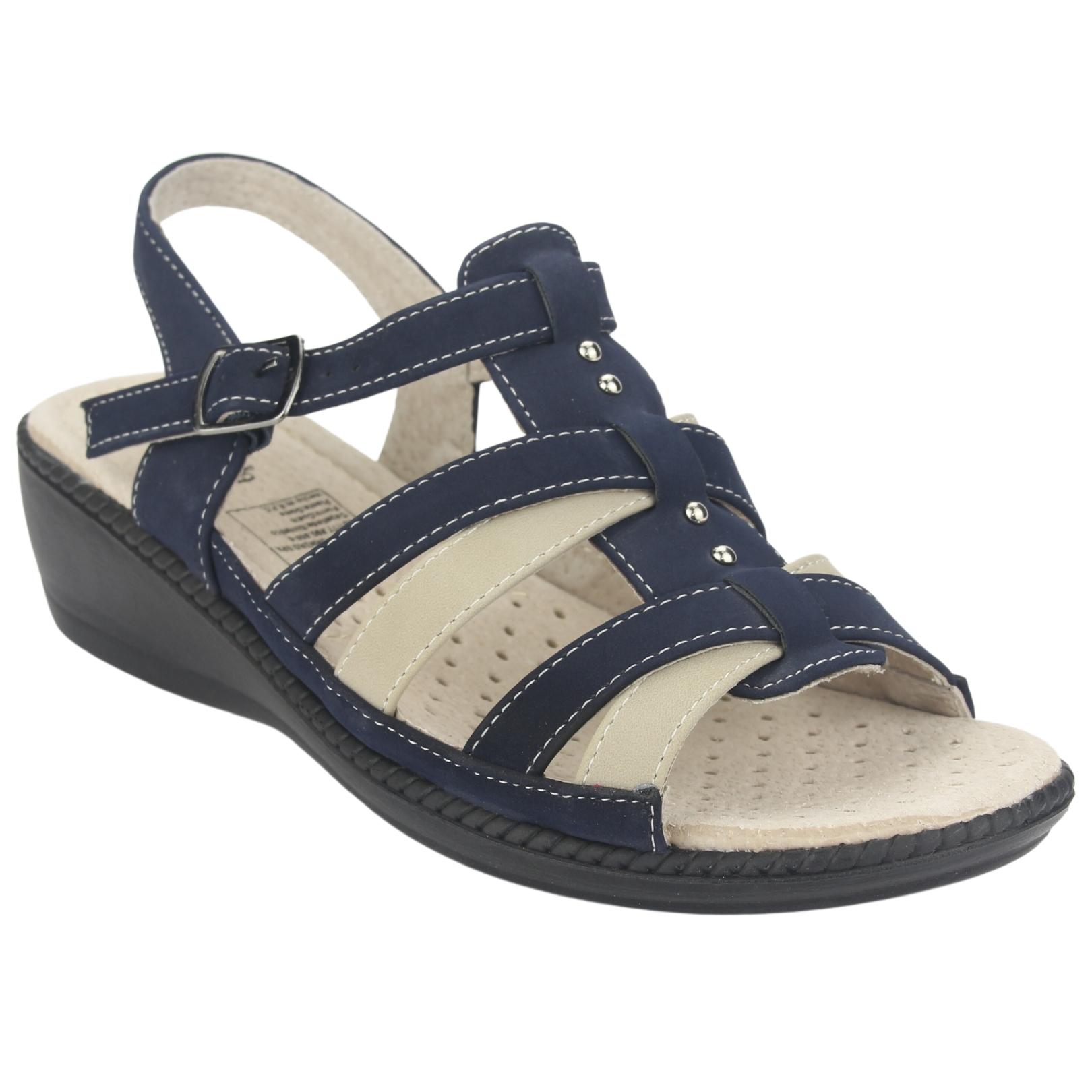 SANDALIAS MUJER CHALADA AZUL LUPE-2 COMFORT - 3