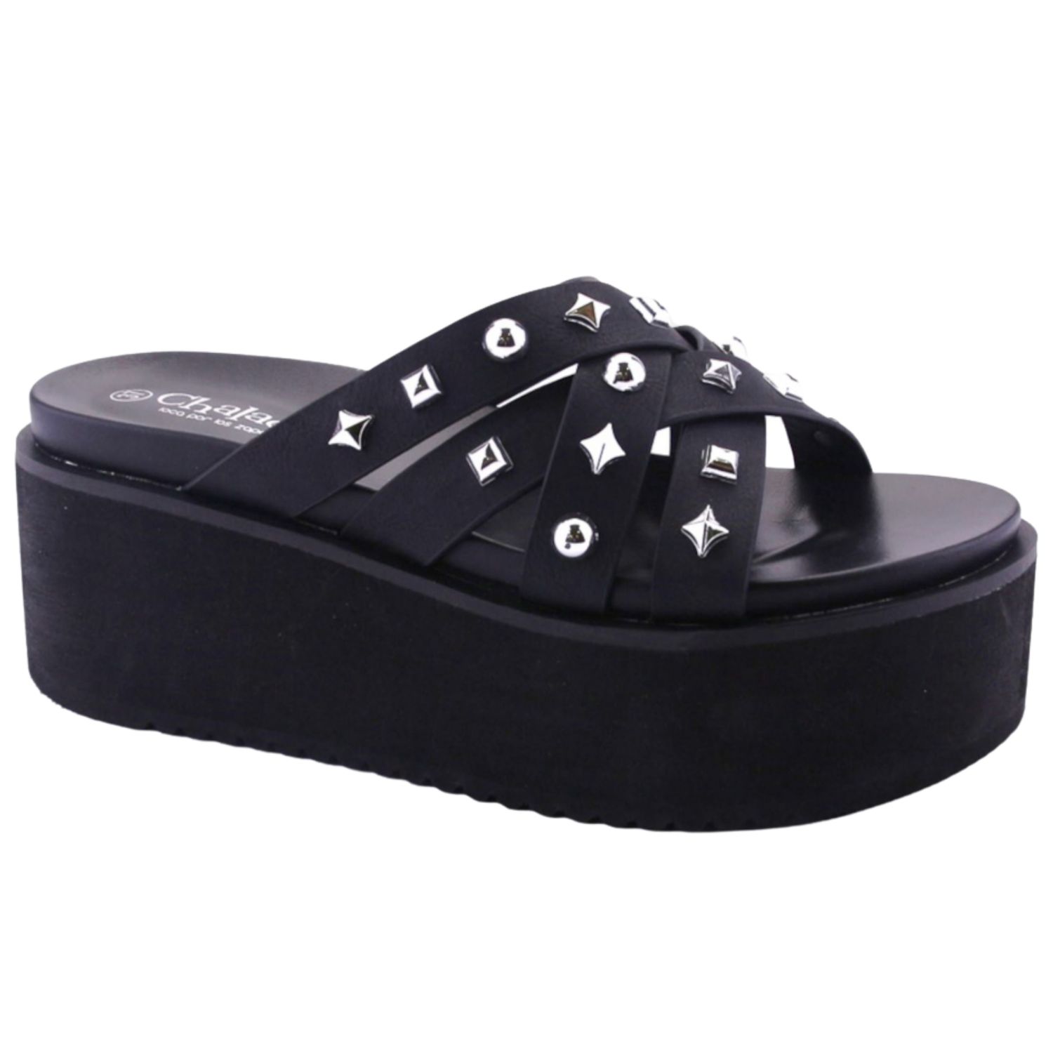 SANDALIAS MUJER CHALADA NEGRO VIRU-20 MODA - 1