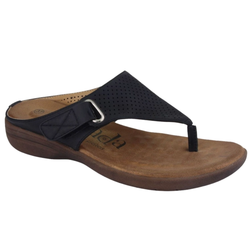 SANDALIAS MUJER CHALADA NEGRO GIGO-1 MODA - 1