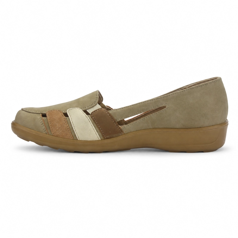 ZAPATO BEIGE MUJER CASUAL CHALADA DECO - 2