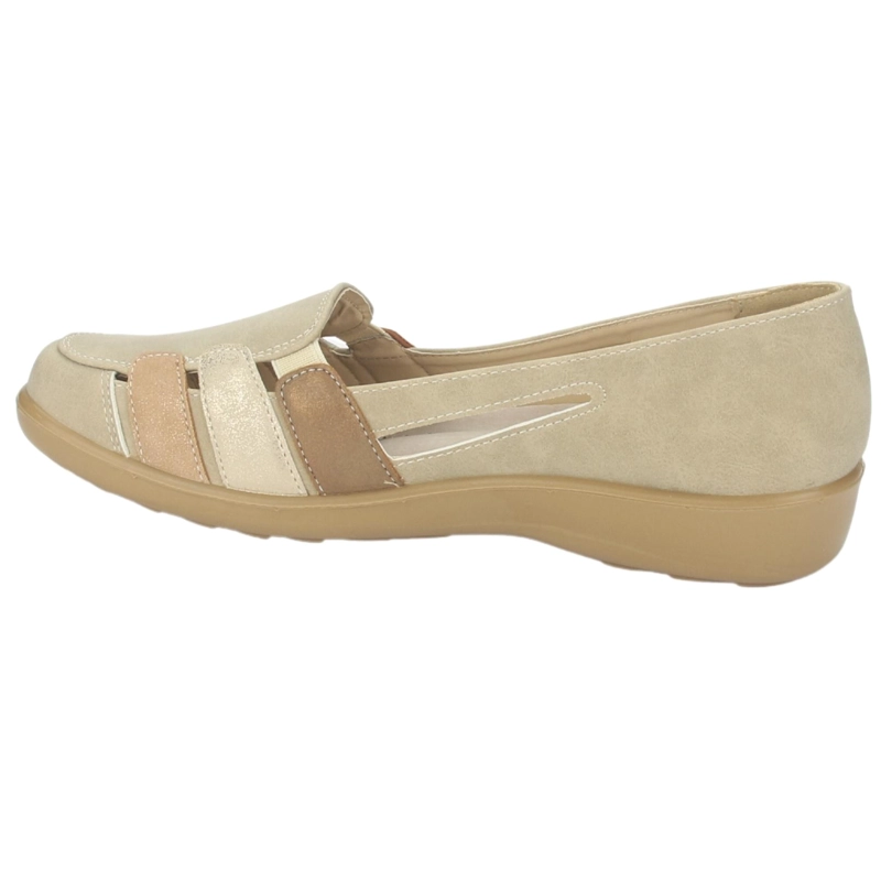 ZAPATO CHALADA MUJER DECO-2 BEIGE COMFORT - 2