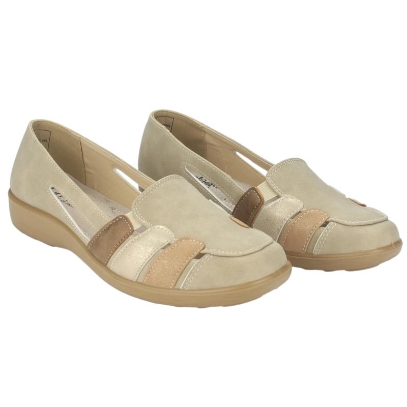 ZAPATO CHALADA MUJER DECO-2 BEIGE COMFORT - 5