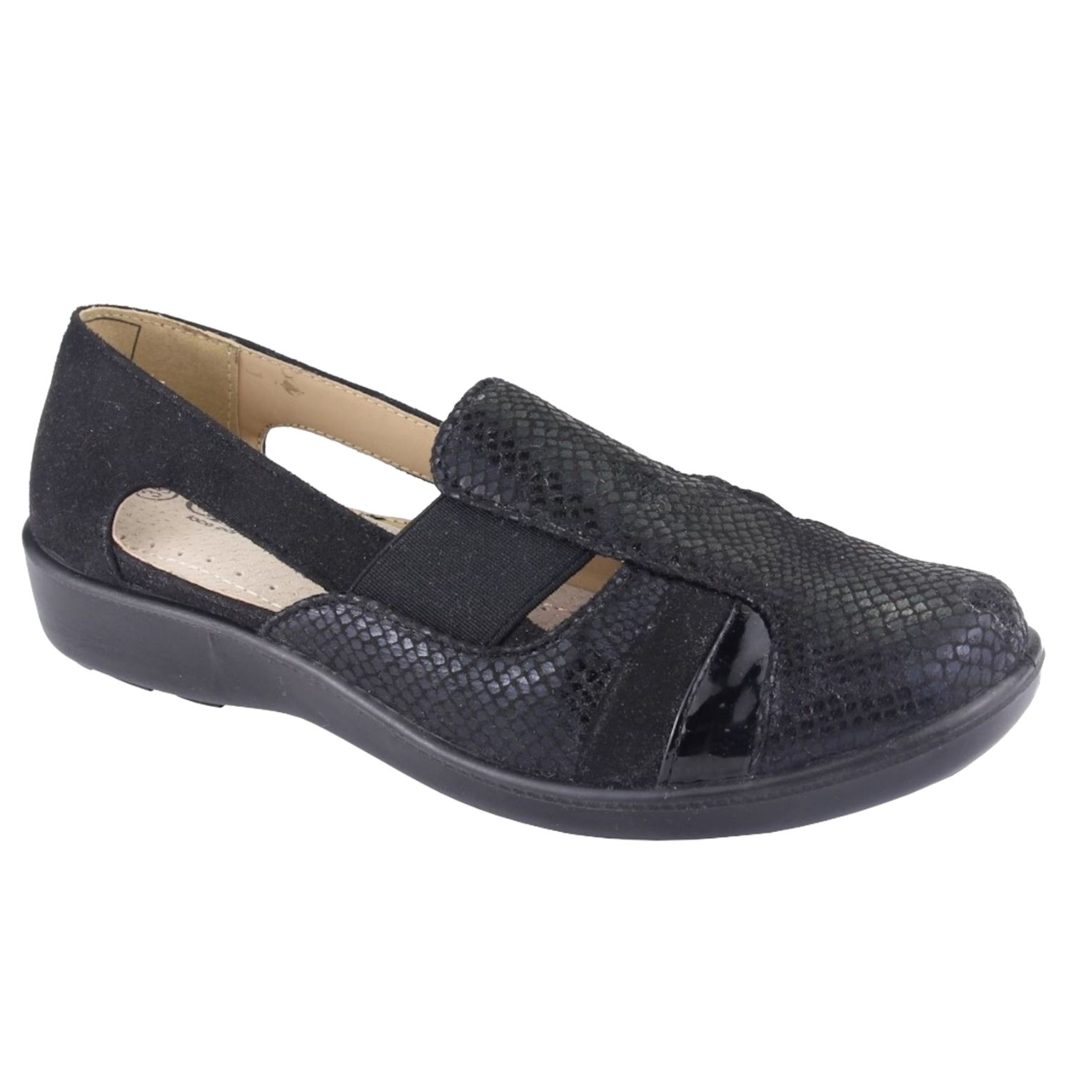 ZAPATO CHALADA MUJER DECO-5 NEGRO COMFORT - 1