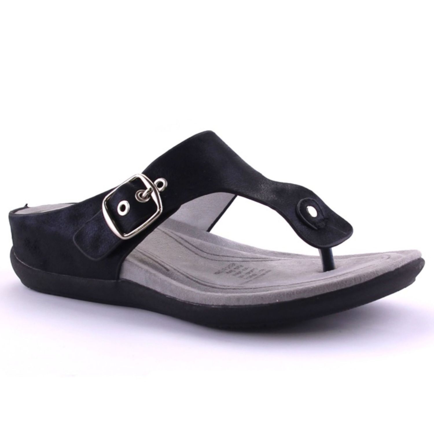 SANDALIAS MUJER CHALADA NEGRO CENIZA-1 COMFORT - 1