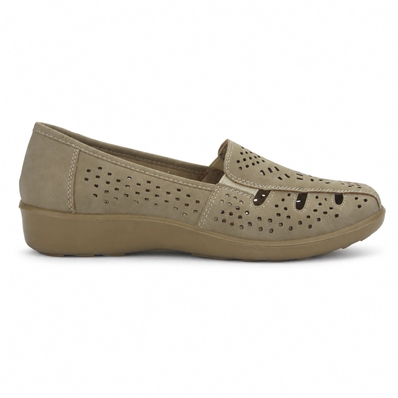 ZAPATO BEIGE MUJER CASUAL CHALADA DECO - 1