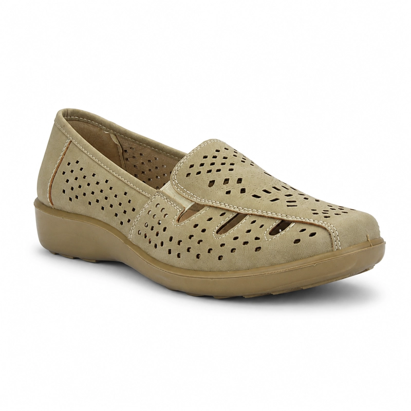 ZAPATO BEIGE MUJER CASUAL CHALADA DECO - 3