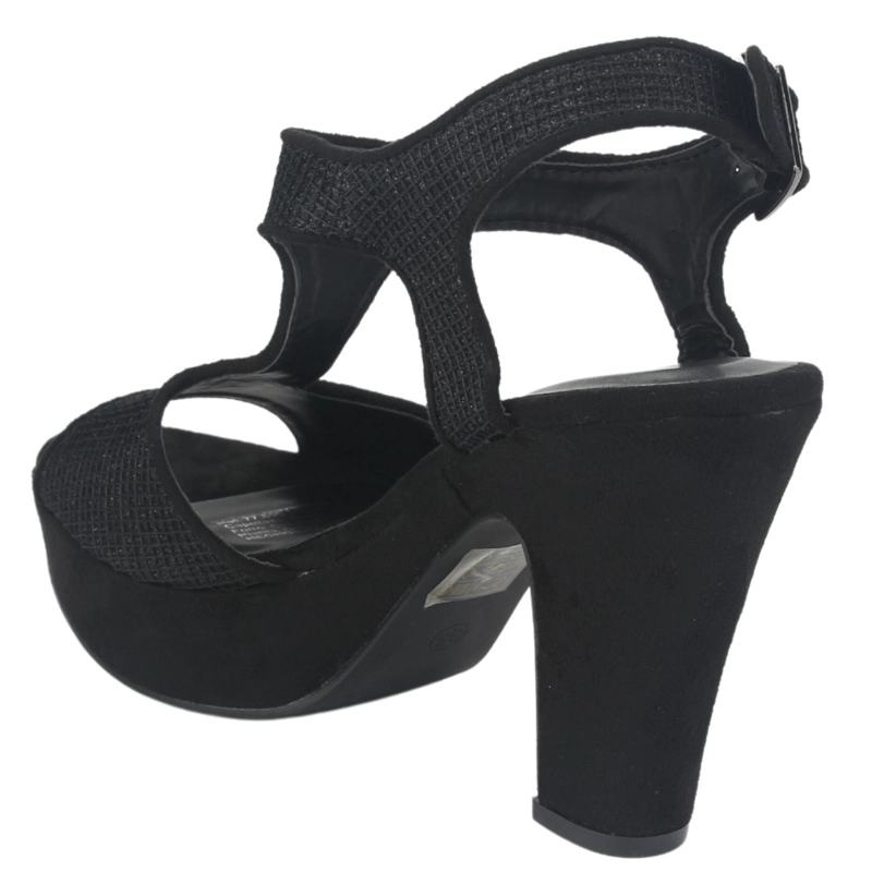 SANDALIAS MUJER CHALADA TEXTIL NEGRO COSIMO-15 MODA - 4