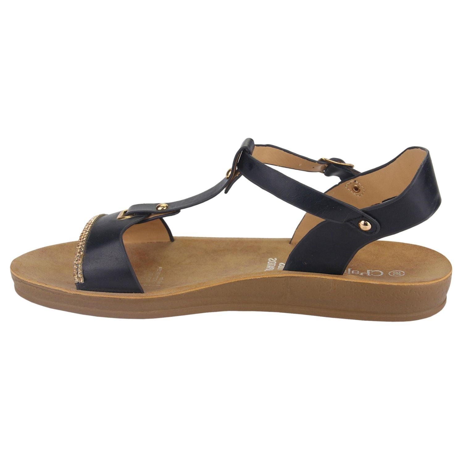 SANDALIAS MUJER CHALADA NEGRO QUANTA-3 MODA - 2