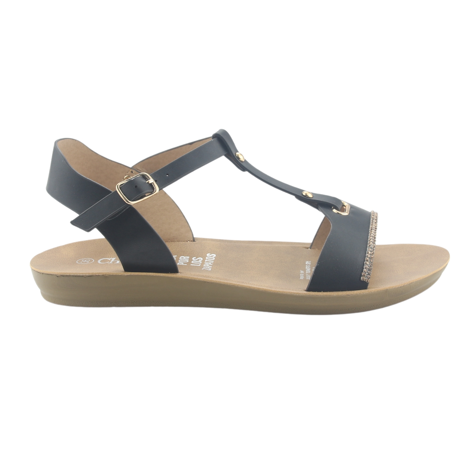 SANDALIAS MUJER CHALADA NEGRO QUANTA-3 MODA - 3
