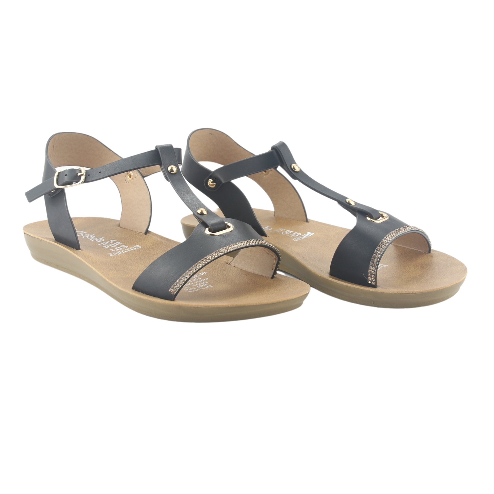 SANDALIAS MUJER CHALADA NEGRO QUANTA-3 MODA - 8
