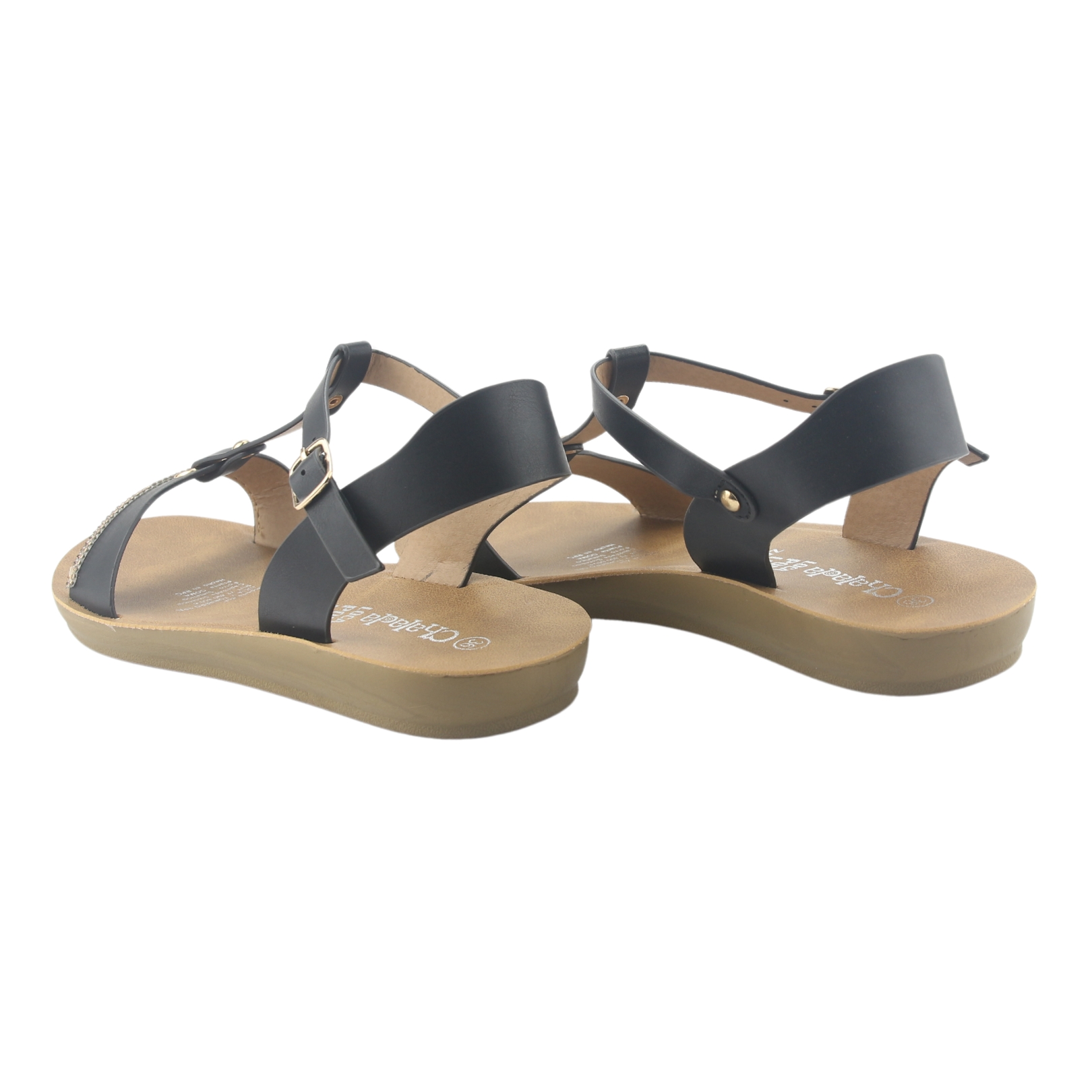 SANDALIAS MUJER CHALADA NEGRO QUANTA-3 MODA - 9