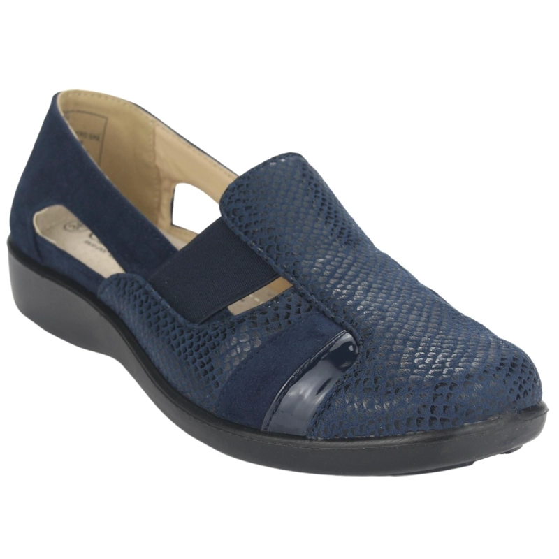 ZAPATO CHALADA MUJER DECO-5 AZUL MARINO COMFORT - 3