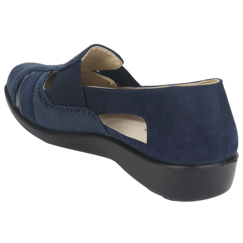 ZAPATO CHALADA MUJER DECO-5 AZUL MARINO COMFORT - 4