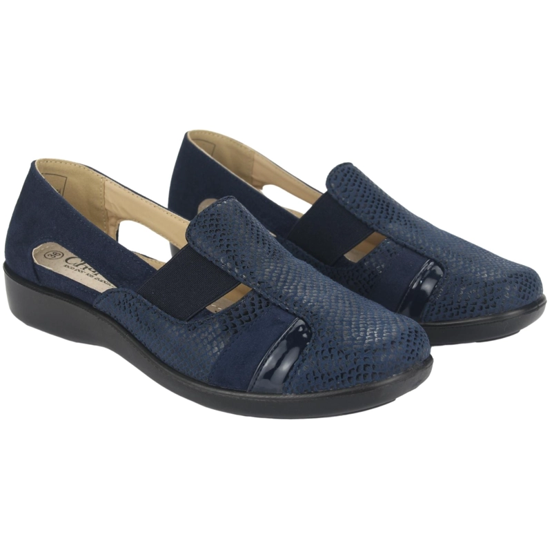 ZAPATO CHALADA MUJER DECO-5 AZUL MARINO COMFORT - 5