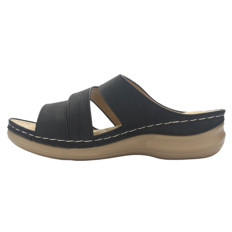 SANDALIAS MUJER CHALADA NEGRO KON-10 CASUAL - 2