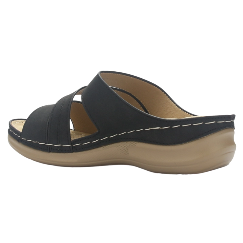 SANDALIAS MUJER CHALADA NEGRO KON-10 CASUAL - 4