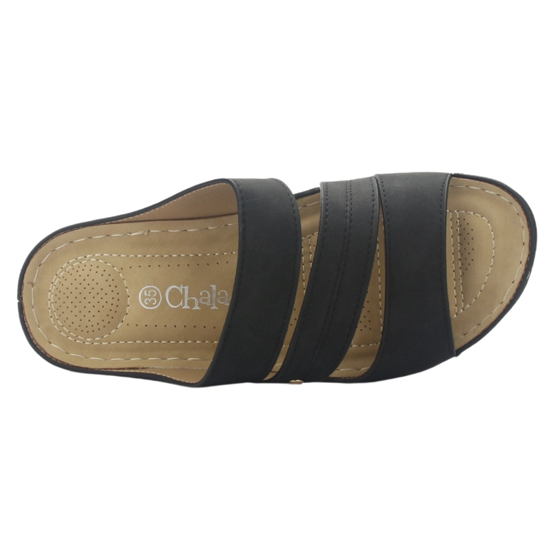 SANDALIAS MUJER CHALADA NEGRO KON-10 CASUAL - 5
