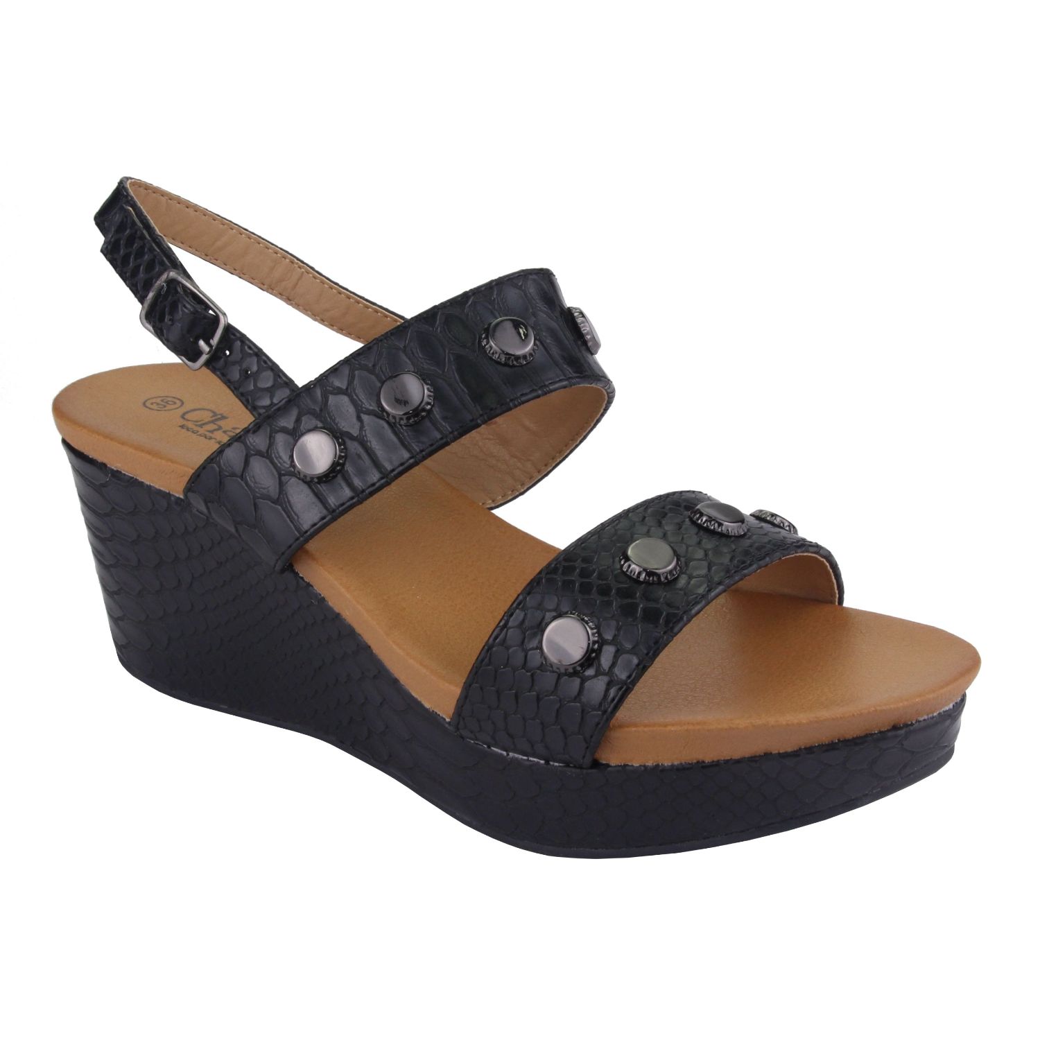 SANDALIAS MUJER CHALADA NEGRO GITANA-32 MODA - 1