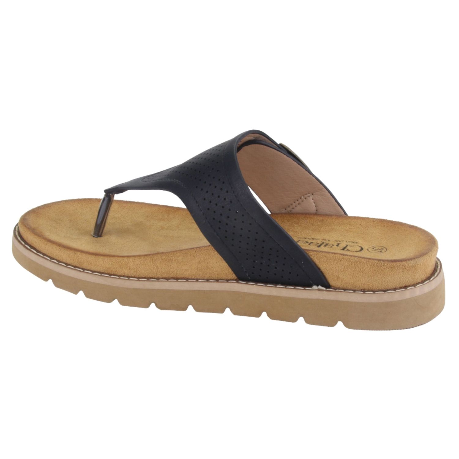 SANDALIA CHALADA MUJER BRICK-20 NEGRO MODA - 2