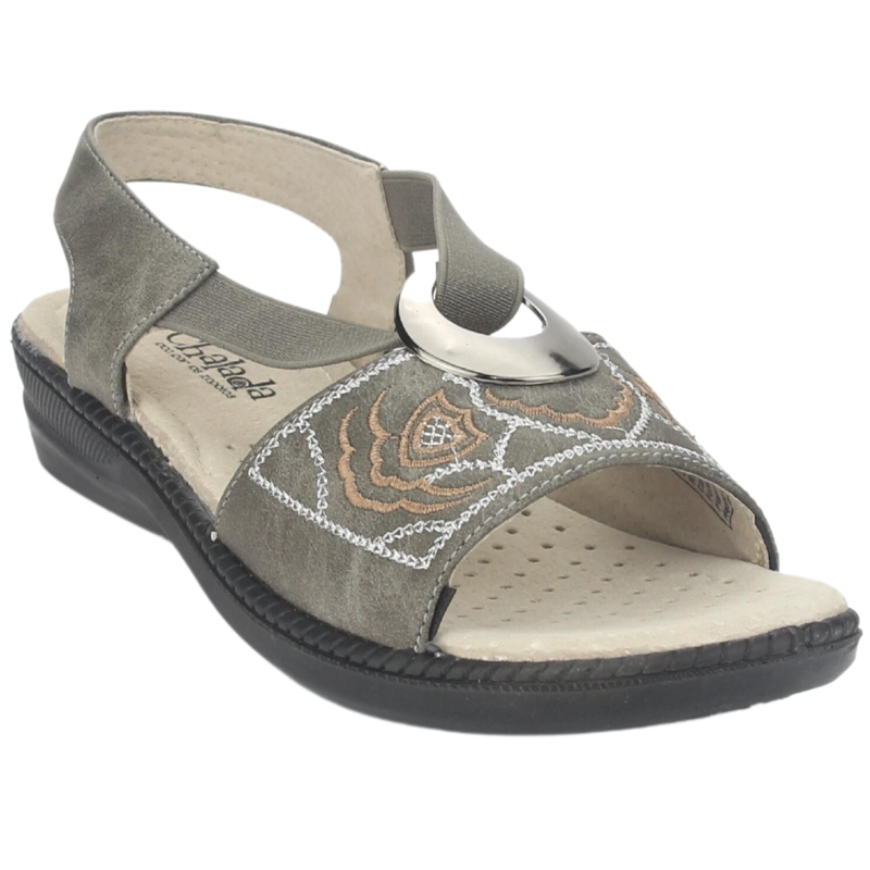 SANDALIAS MUJER CHALADA GRIS LENA-3 COMFORT - 3