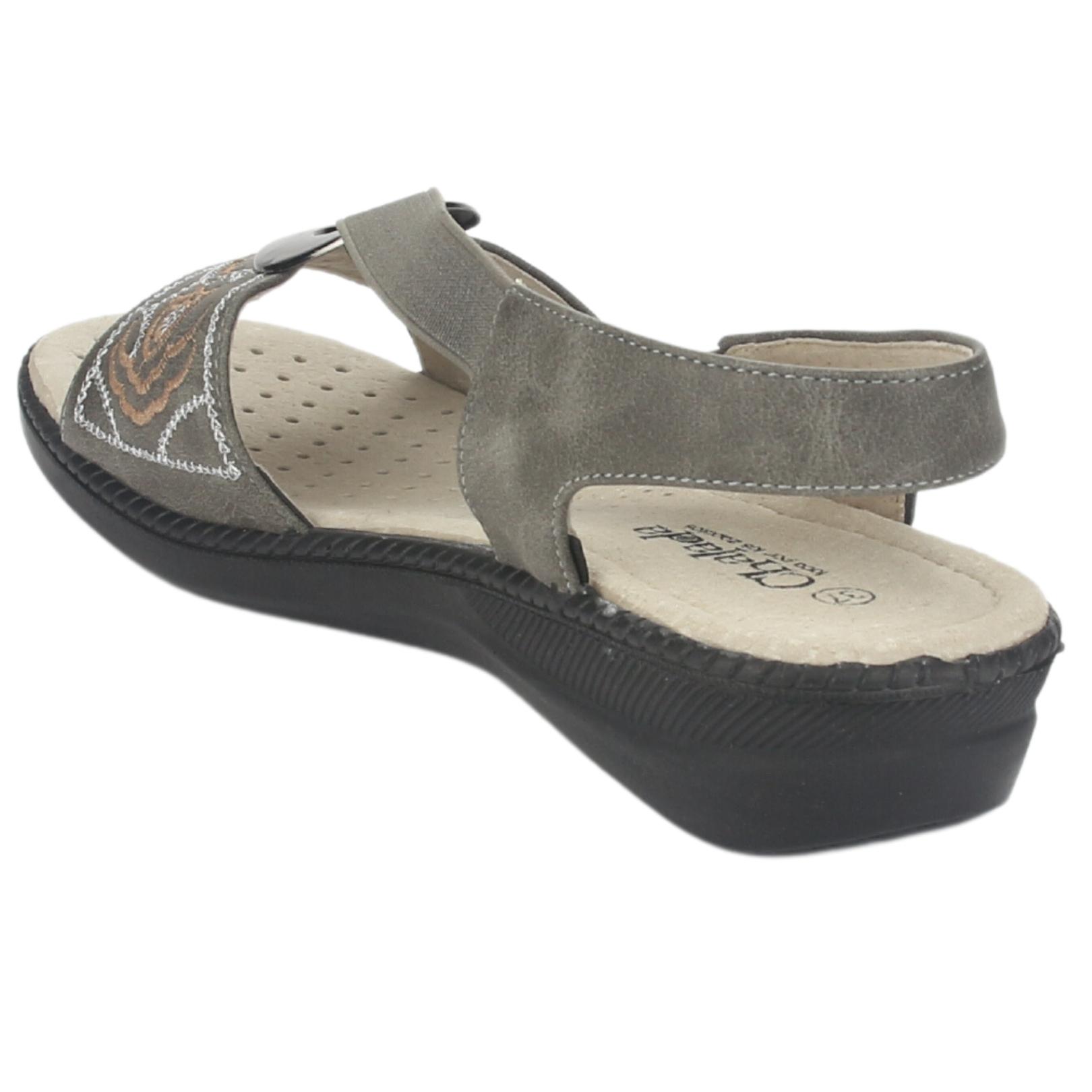 SANDALIAS MUJER CHALADA GRIS LENA-3 COMFORT - 4