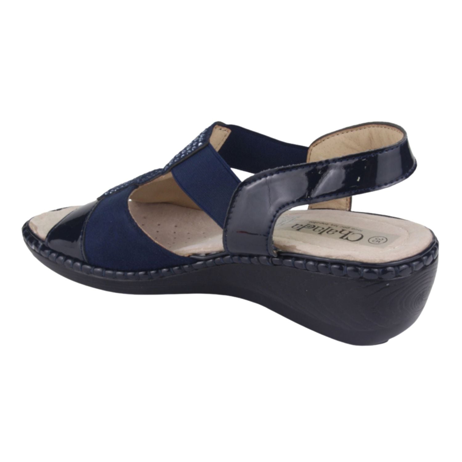 SANDALIA CHALADA MUJER SOFT-46 AZUL MODA - 2