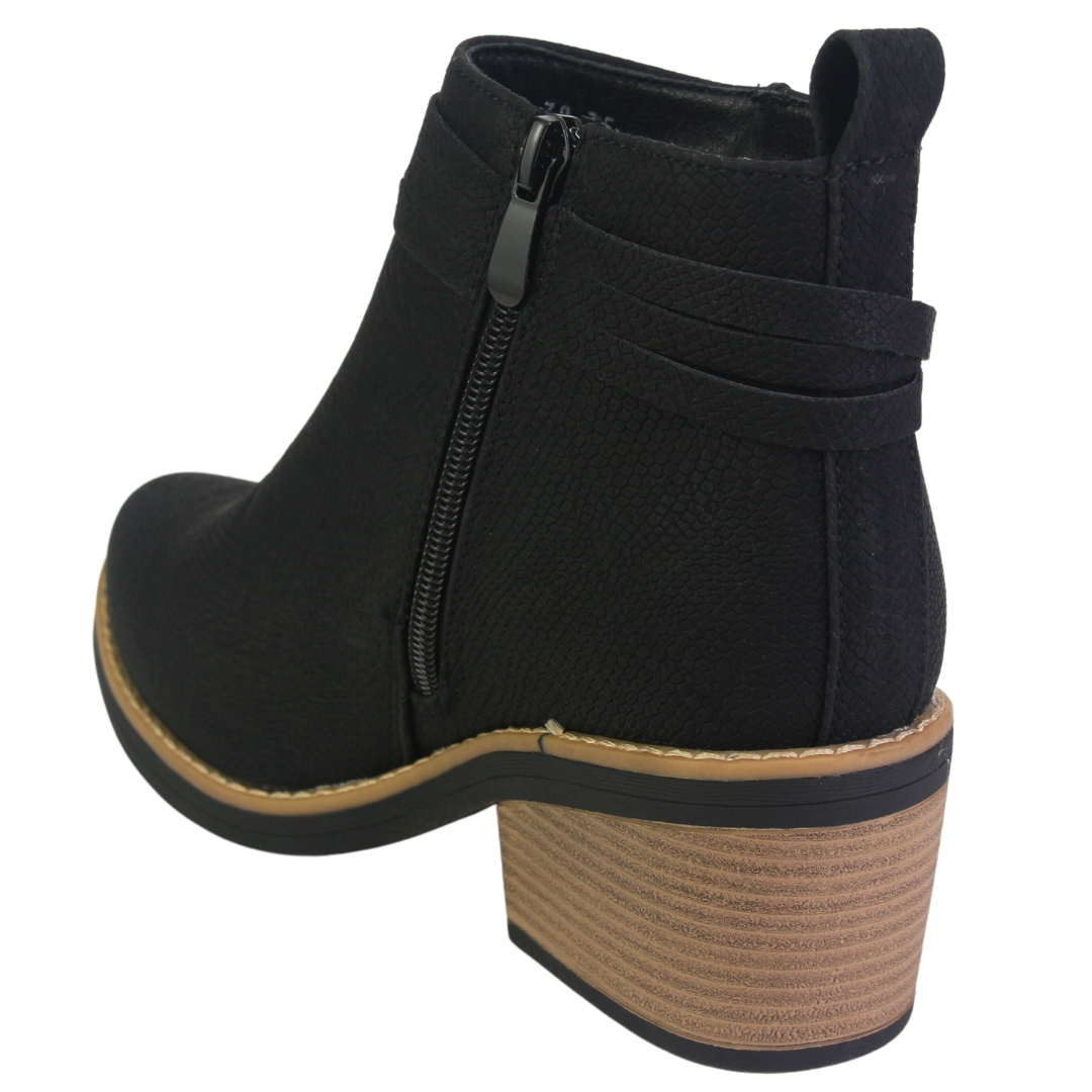 BOTIN CHALADA MUJER CAMP-38 NEGRO CASUAL - 4