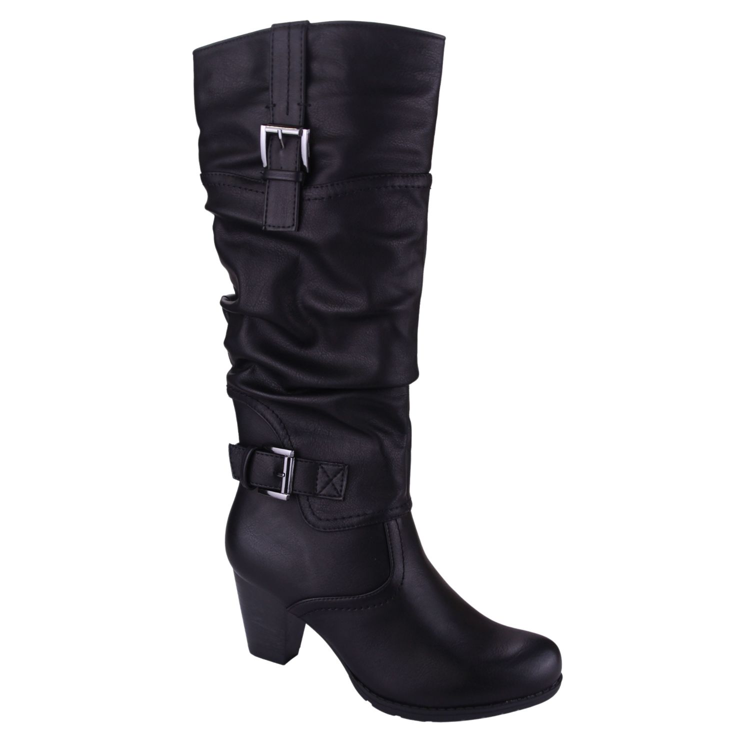BOTA CHALADA MUJER CETA-4 NEGRO CASUAL - 1