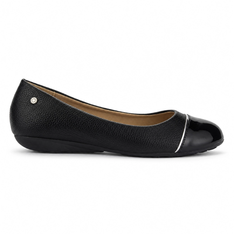 BALLERINA NEGRO MUJER CASUAL CHALADA OSLO - 1