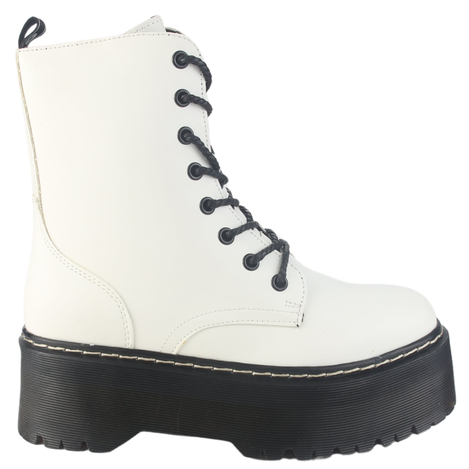 BOTIN CHALADA MUJER POOLH-9 BLANCO PLATAFORMA - 1