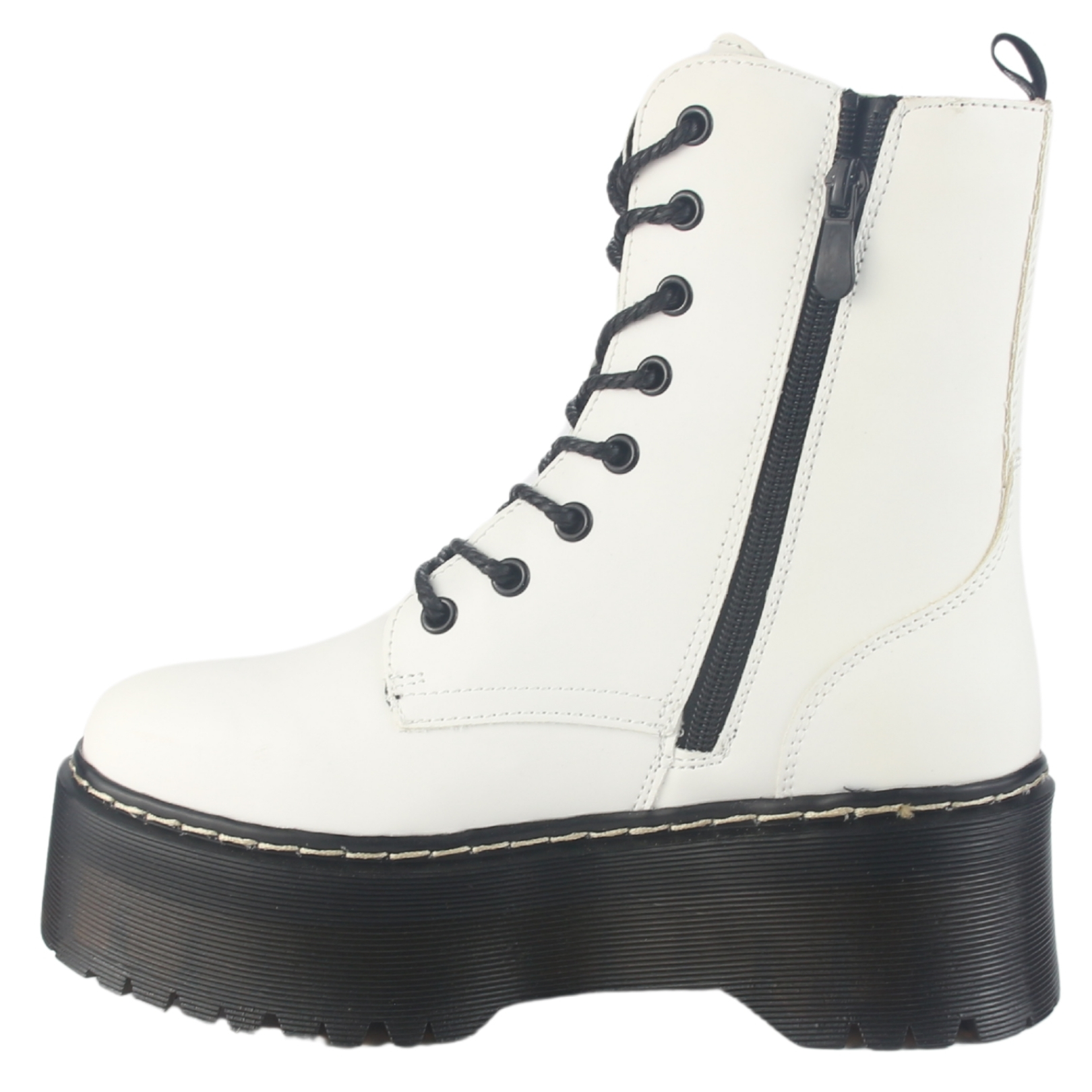 BOTIN CHALADA MUJER POOLH-9 BLANCO PLATAFORMA - 2