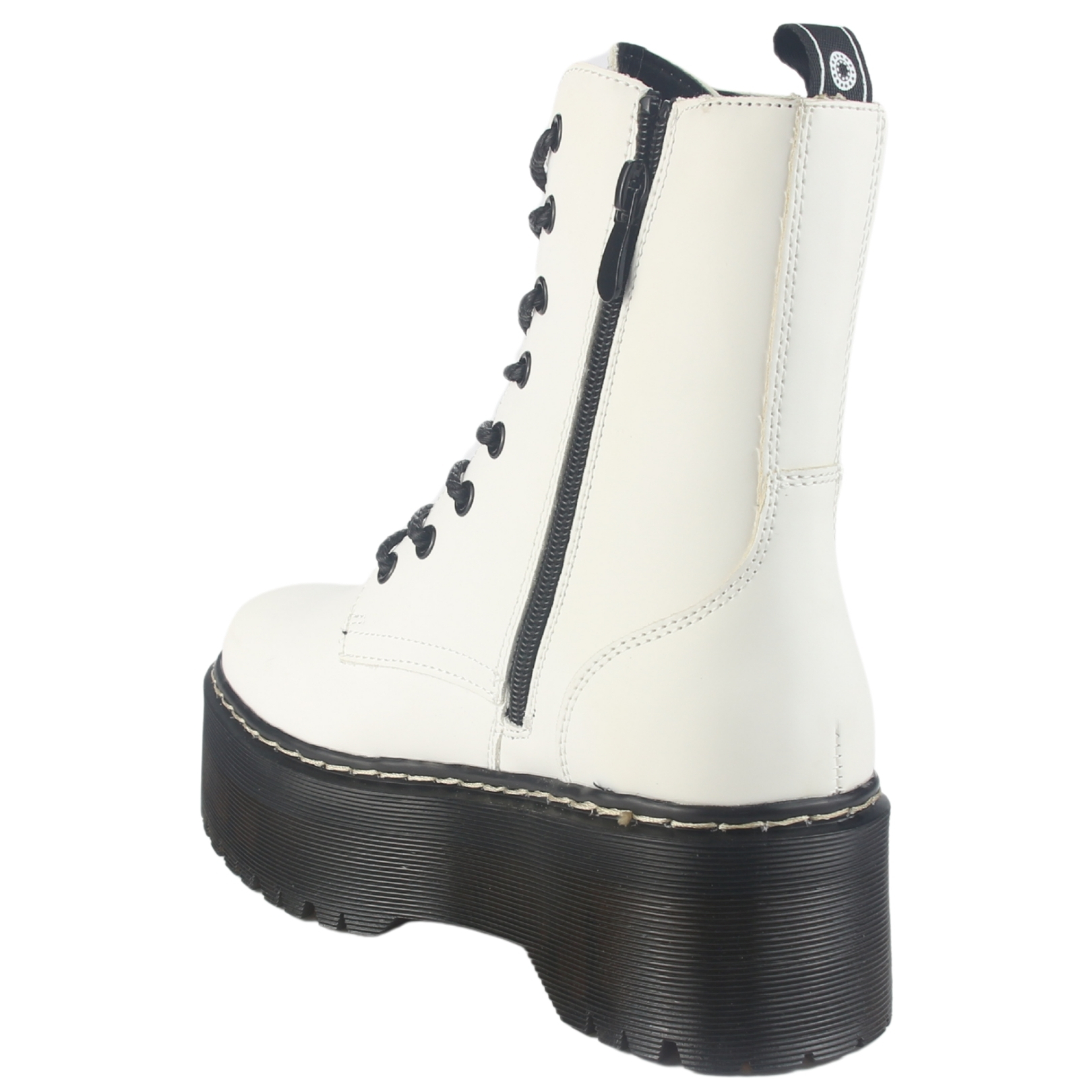 BOTIN CHALADA MUJER POOLH-9 BLANCO PLATAFORMA - 4