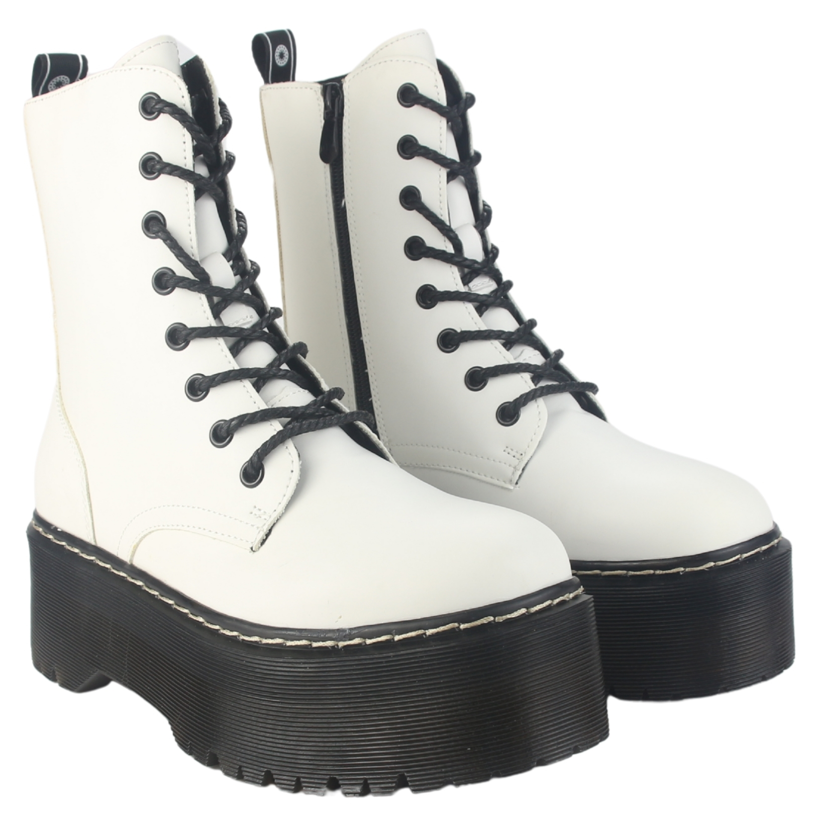 BOTIN CHALADA MUJER POOLH-9 BLANCO PLATAFORMA - 5