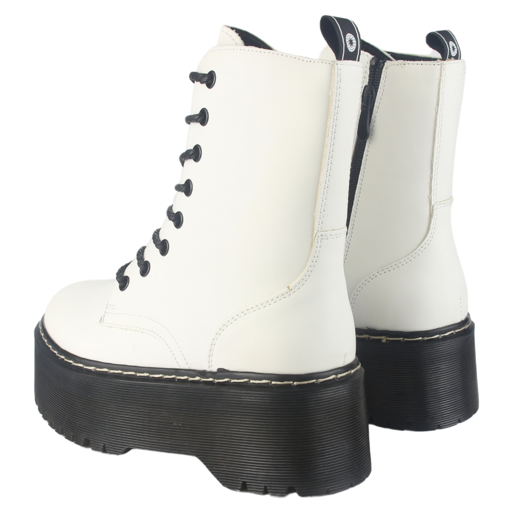 BOTIN CHALADA MUJER POOLH-9 BLANCO PLATAFORMA - 6