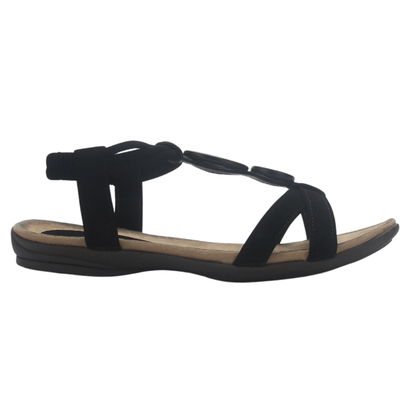 SANDALIA CHALADA MUJER ANATOMIC69 NEGRO MODA - 1